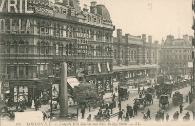 Ludgate Hill Station und New Bridge Street, London von English Photographer