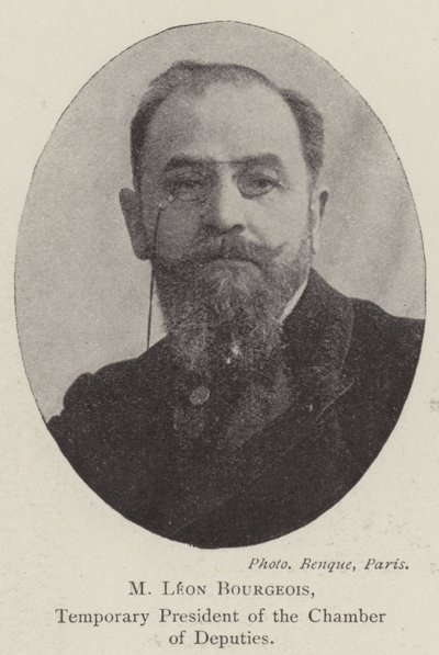 M. Leon Bourgeois, vorübergehender Präsident der Abgeordnetenkammer von English Photographer