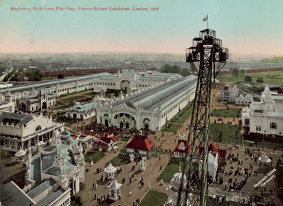 Maschinenhallen vom Flip-Flap, The Great White City, London von English Photographer