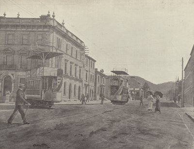 Macquarie Street, Blick von der Kathedrale, Hobart von English Photographer