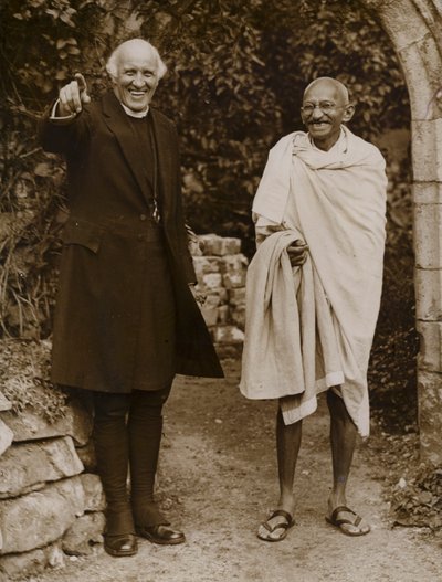 Mahatma Gandhi, indischer Führer der Unabhängigkeitsbewegung von der britischen Herrschaft von English Photographer