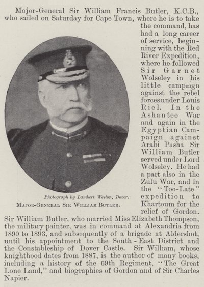 Generalmajor Sir William Butler von English Photographer