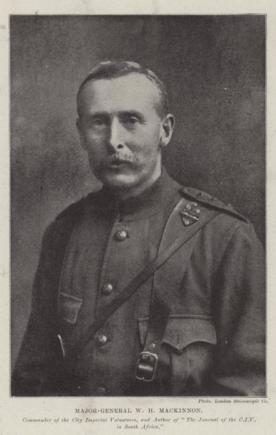 Generalmajor W H Mackinnon, Kommandant der City Imperial Volunteers und Autor von The Journal of the CIV in South Africa von English Photographer