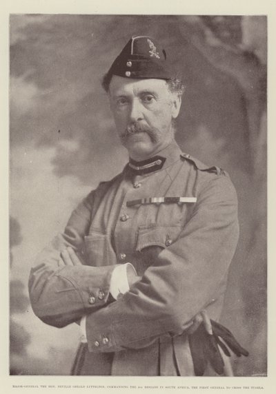 Generalmajor der ehrenwerte Neville Gerald Lyttelton, Kommandeur der 4. Brigade in Südafrika, der erste General, der den Tugela überquerte von English Photographer