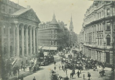 Mappin und Webb, Cheapside, vom Mansion House Blick nach Westen, City of London, 1890 von English Photographer