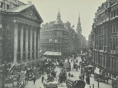 Mappin und Webb, Cheapside, vom Mansion House Blick nach Westen, City of London, 1895 von English Photographer