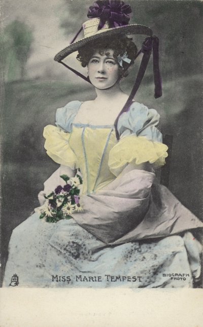 Marie Tempest, englische Sängerin und Schauspielerin von English Photographer