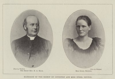 Hochzeit des Bischofs von Coventry und Miss Ethel Newton von English Photographer