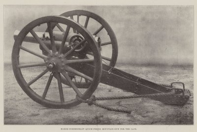 Maxim-Nordenfeldt Schnellfeuer-Bergkanone für das Kap von English Photographer