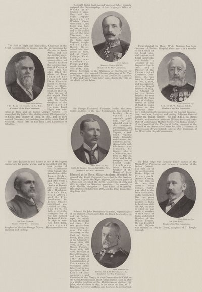 Mitglieder der Kriegskommission von English Photographer