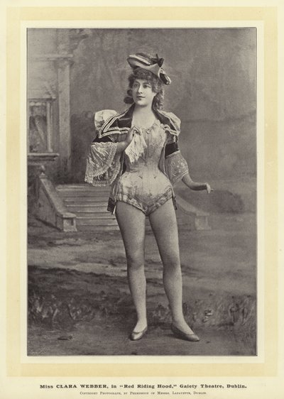 Miss Clara Webber in Rotkäppchen, Gaiety Theatre, Dublin von English Photographer