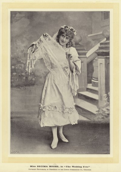 Miss Decima Moore in Der Hochzeitstag von English Photographer