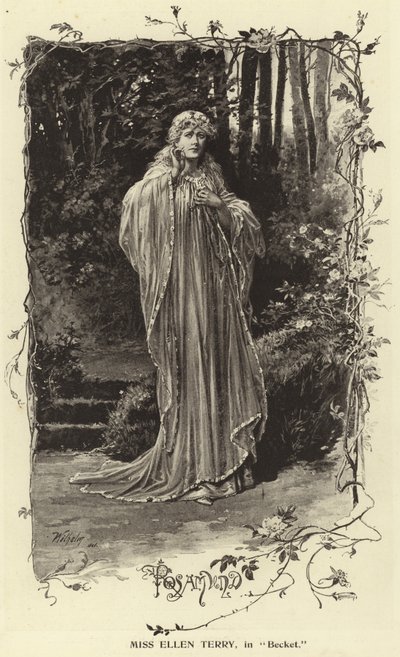 Miss Ellen Terry in Becket von English Photographer