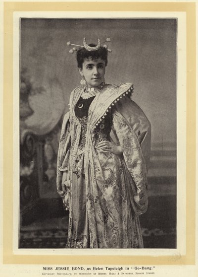 Miss Jessie Bond als Helen Tapeleigh in Go-Bang von English Photographer