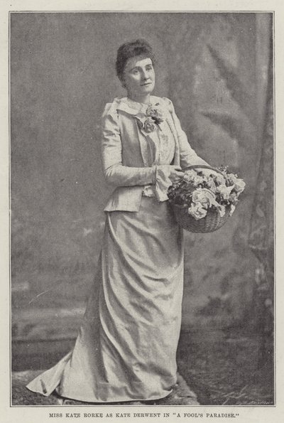 Miss Kate Rorke als Kate Derwent in Ein Narr im Paradies von English Photographer