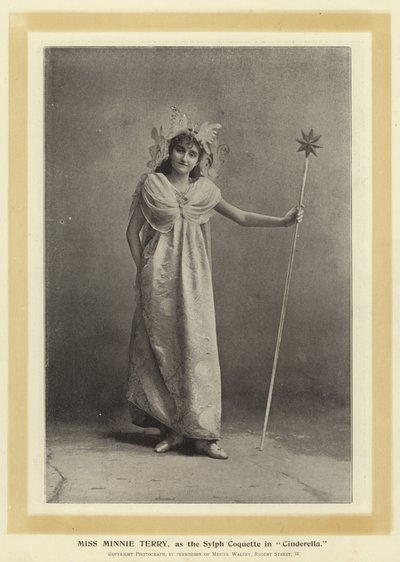 Miss Minnie Terry als die Sylph Coquette in Cinderella von English Photographer