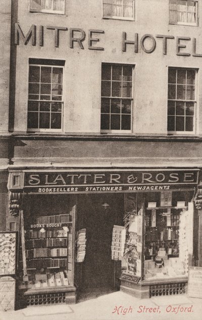 Mitre Hotel und Slatter and Rose, High Street, Oxford von English Photographer