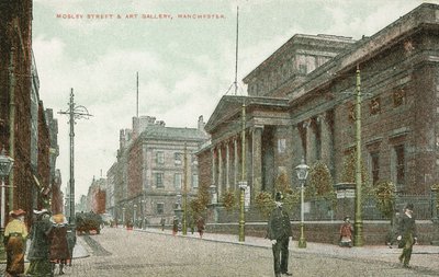 Mosley Street und die Kunstgalerie, Manchester von English Photographer