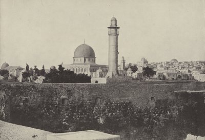 Omar-Moschee und jüdisches Viertel, wo Christus die Geldwechsler aus dem Tempel trieb von English Photographer