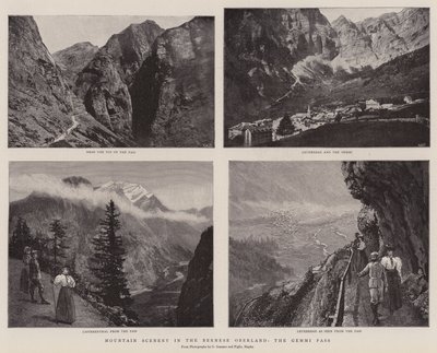 Berglandschaft im Berner Oberland, der Gemini-Pass von English Photographer