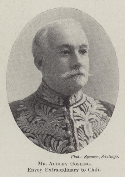 Herr Audley Gosling, außerordentlicher Gesandter in Chile von English Photographer