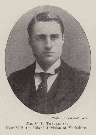 Herr C P Trevelyan, neuer Abgeordneter für die Elland-Division von Yorkshire von English Photographer