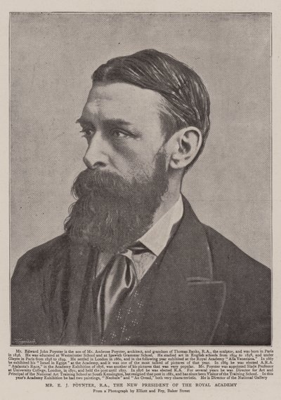 E J Poynter, RA, der neue Präsident der Royal Academy von English Photographer