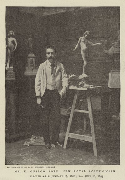 Mr. E. Onslow Ford, neuer Royal Academician von English Photographer