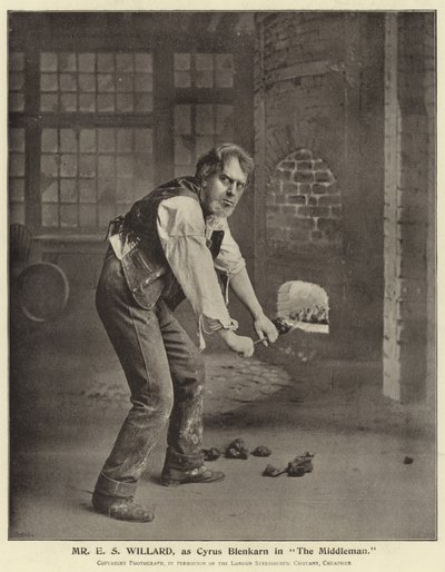 Mr E S Willard als Cyrus Blenkarn in The Middleman von English Photographer