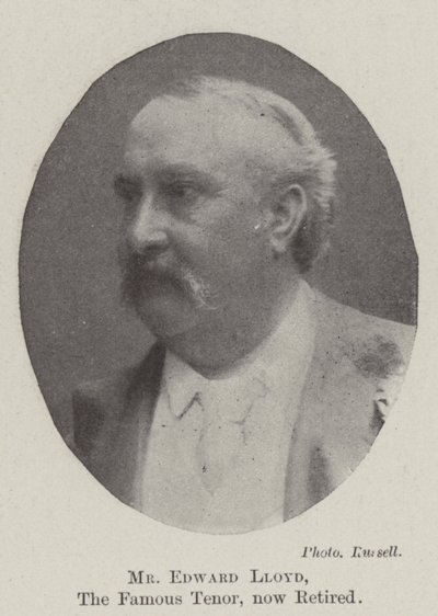 Herr Edward Lloyd, der berühmte Tenor, jetzt im Ruhestand von English Photographer