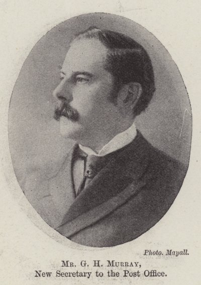 Herr G H Murray, neuer Sekretär des Postamts von English Photographer