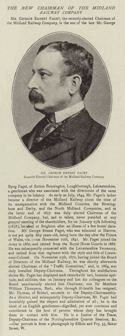 Herr George Ernest Paget von English Photographer