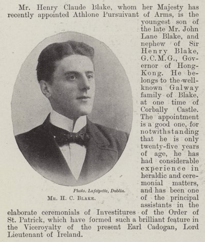 Herr H. C. Blake von English Photographer