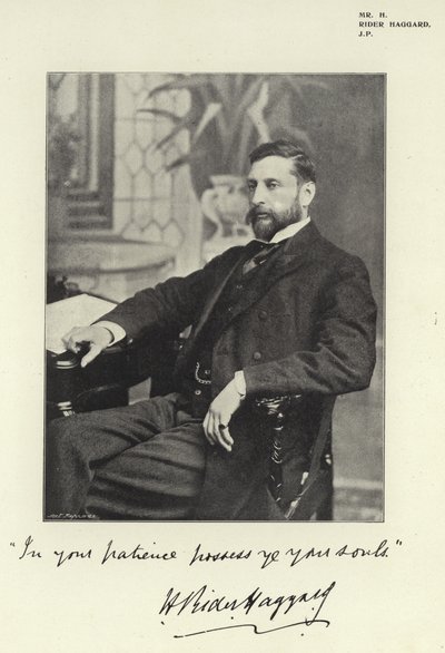 H Rider Haggard von English Photographer