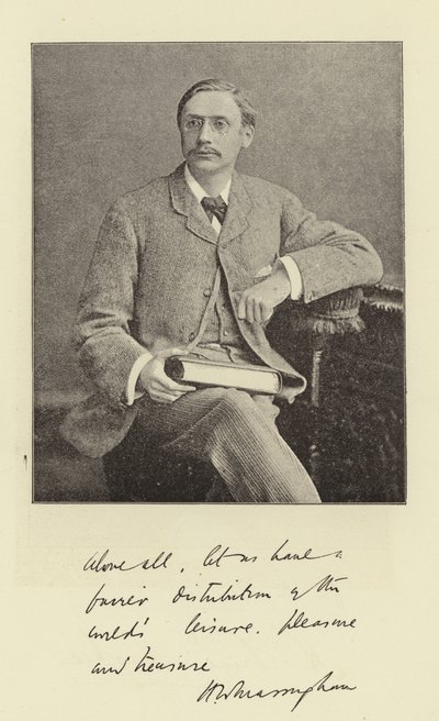 Mr H W Massingham, Herausgeber des Star von English Photographer