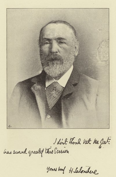 Herr Henry Labouchere, MP für Northampton und Herausgeber von Truth von English Photographer