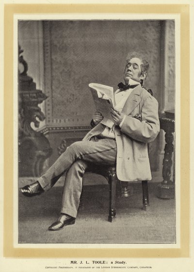 Mr J L Toole: eine Studie von English Photographer