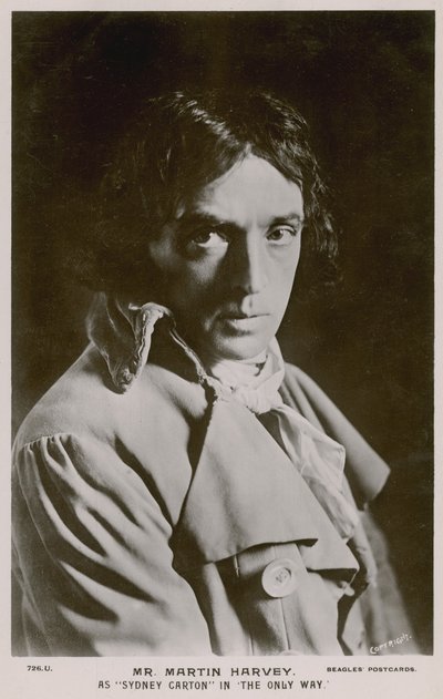 Mr Martin Harvey als Sydney Carton in Der einzige Weg von English Photographer