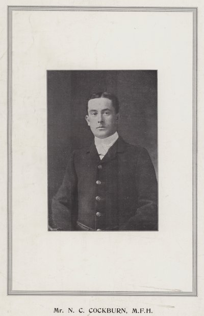 Herr N C Cockburn, MFH von English Photographer
