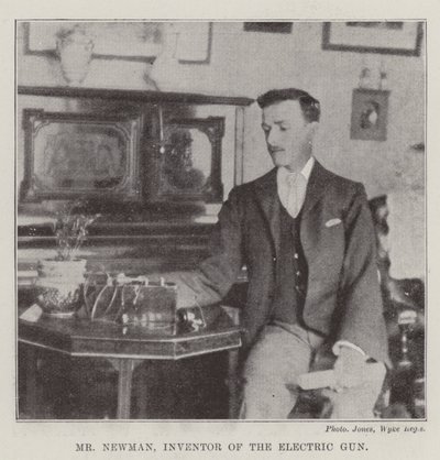 Mr Newman, Erfinder der Elektrischen Kanone von English Photographer
