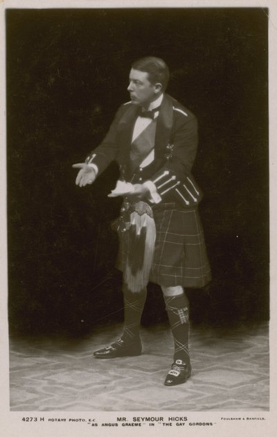 Mr Seymour Hicks als Angus Graeme in Die fröhlichen Gordons von English Photographer