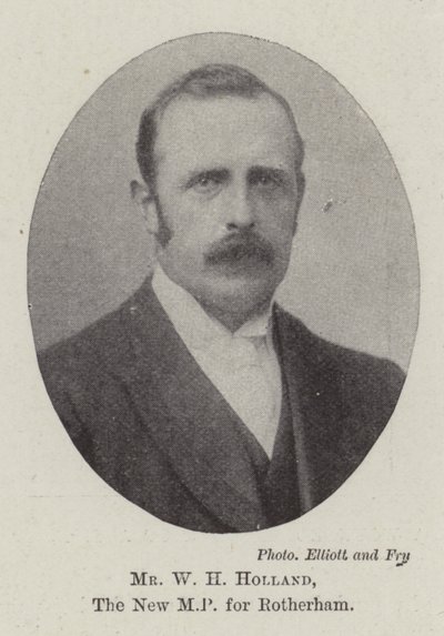 Mr W H Holland, der neue Abgeordnete für Rotherham von English Photographer
