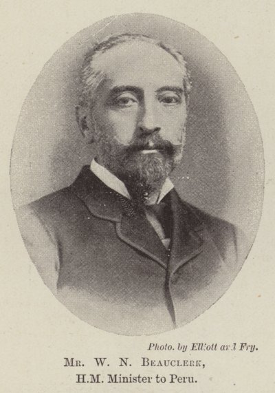 Herr W N Beauclerk, HM Minister in Peru von English Photographer