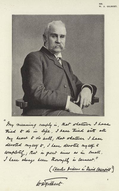 W S Gilbert von English Photographer