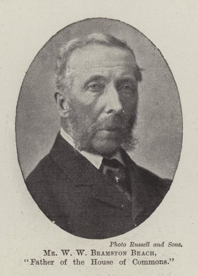 Mr. W. W. Bramston Beach, Vater des Unterhauses von English Photographer