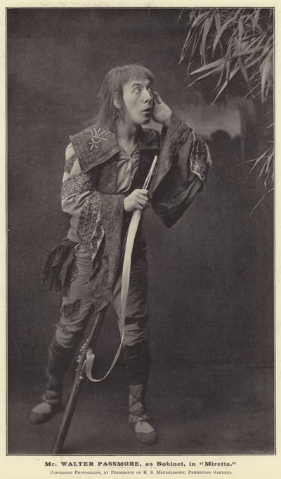 Mr Walter Passmore als Bobinet in Mirette von English Photographer