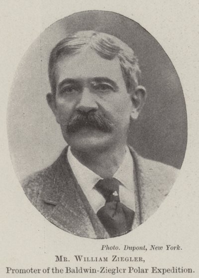 Herr William Ziegler, Förderer der Baldwin-Ziegler-Polar-Expedition von English Photographer