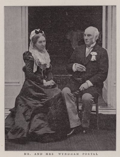 Herr und Frau Wyndham Portal von English Photographer