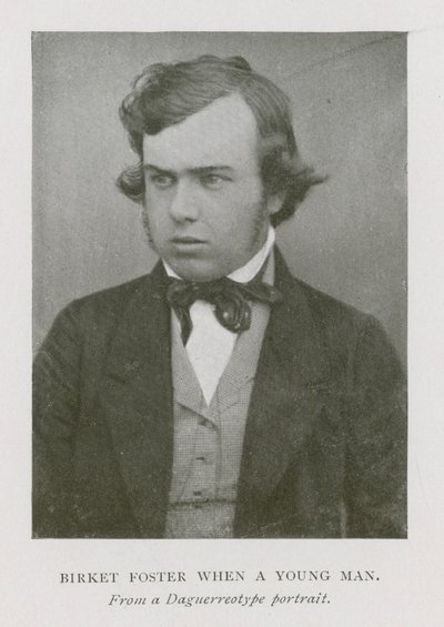 Myles Birket Foster, englischer Künstler, als junger Mann (s/w Foto) von English Photographer