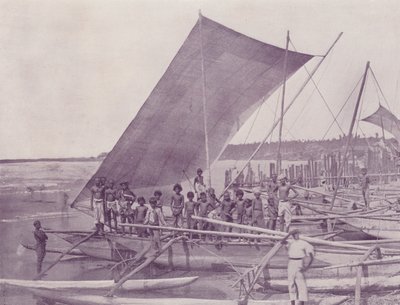 Einheimische Fischerboote, Ceylon von English Photographer